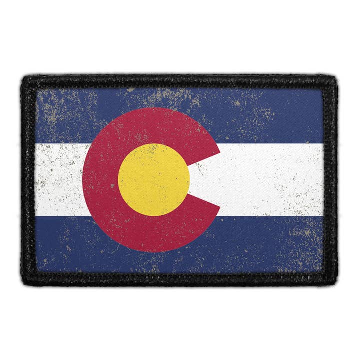 Colorado State Flag - Color - Distressed - Patch for wholesale by Pull Patch