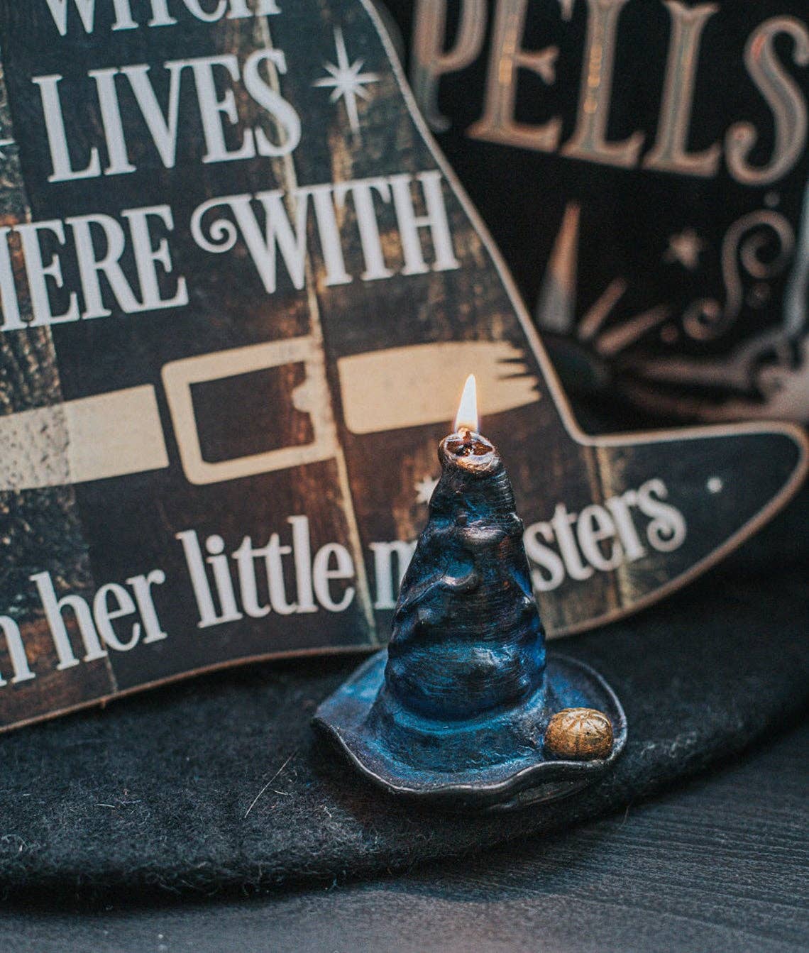 Costurero Real - Wholesale Novelty Candle - Halloween decor Gothic Candle Witch Hat Paraffin samhain3