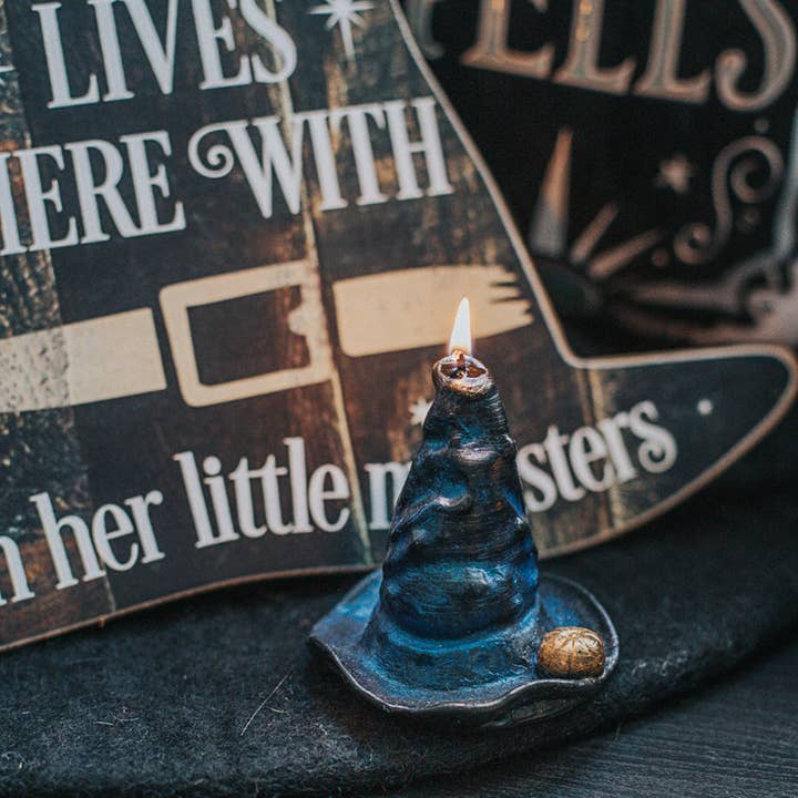 Costurero Real - Wholesale Novelty Candle - Halloween decor Gothic Candle Witch Hat Paraffin samhain3