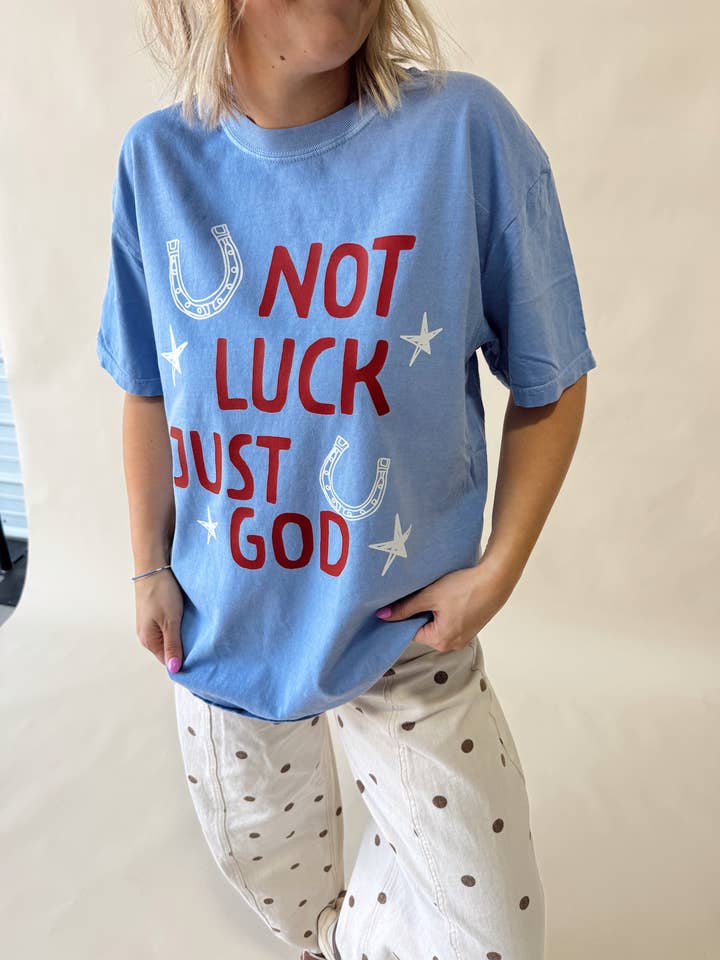 Pas de chance, juste Dieu Tee pour la vente par Jules Co