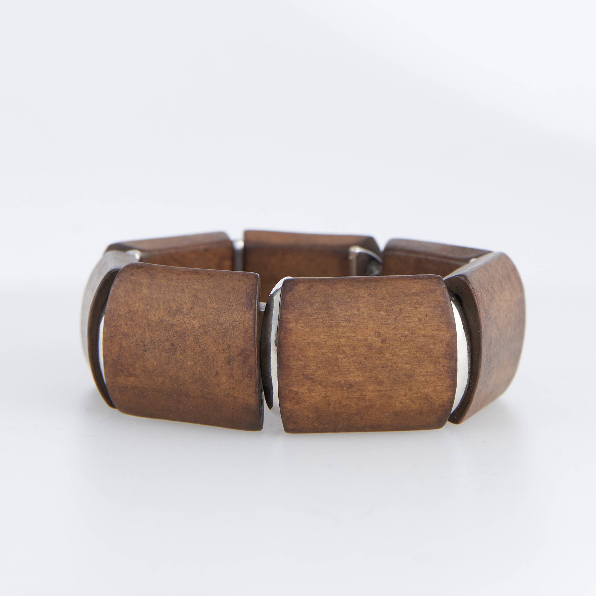 Elsie & Zoey - Wholesale Beaded Bracelet - Tova Chunky Wooden Stretch Bracelet1