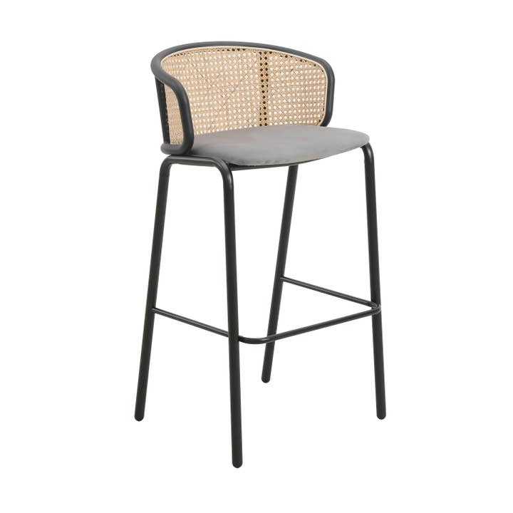 LeisureMod - Wholesale Stool - Ervilla Modern Fabric Upholstered Low Back Bar Stool14