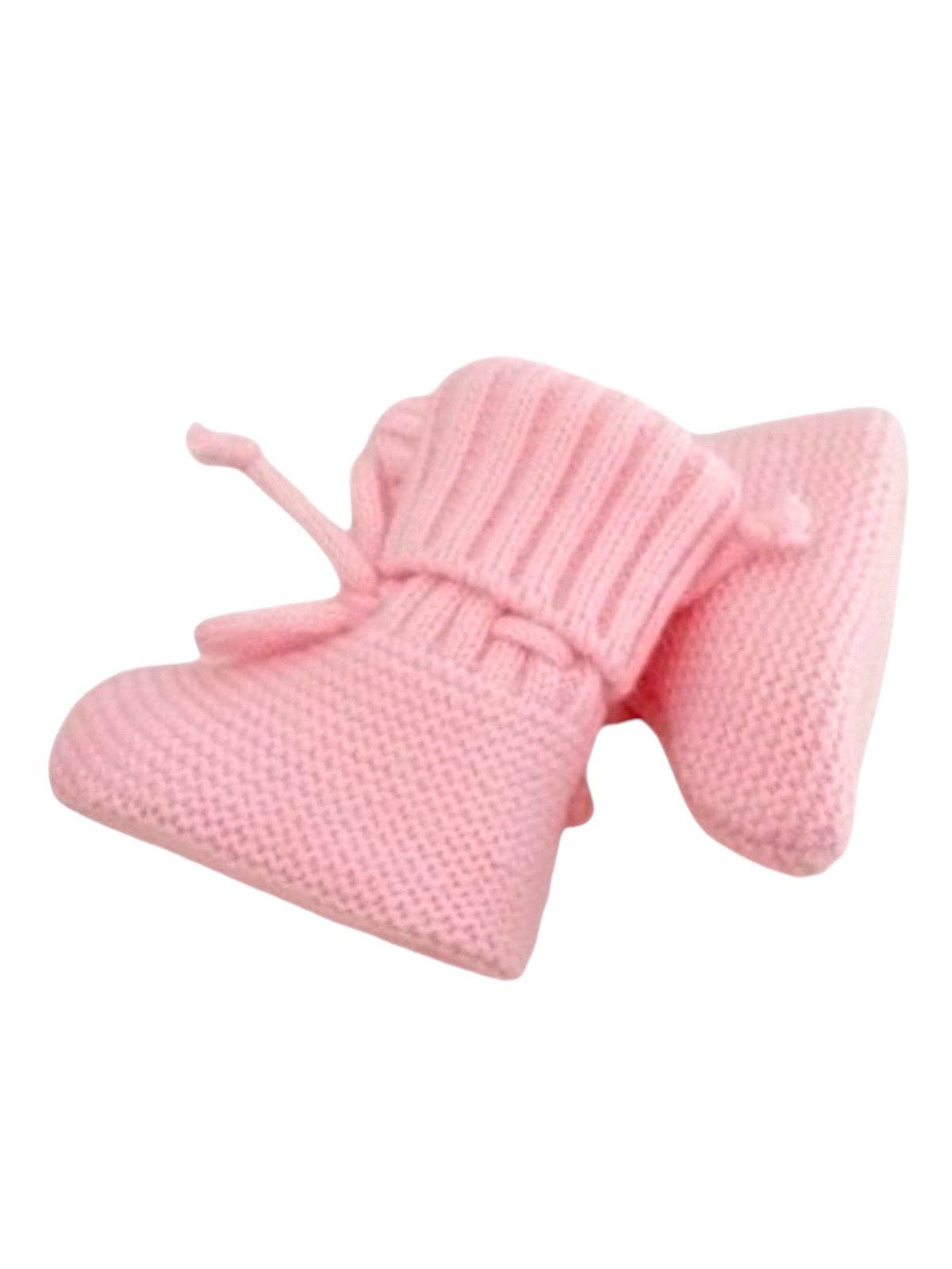 SpearmintLOVE - Wholesale Booties - Baby - Knit Booties, Pink1