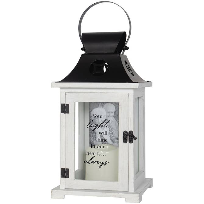 "Your Light" Picture Frame Lantern for wholesale by Gift & Garden by Carson