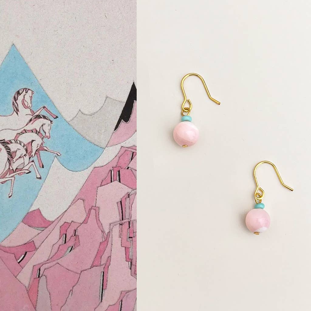 Bright MacMing - Wholesale Dangle Earrings - Peach Blossom Earrings 0