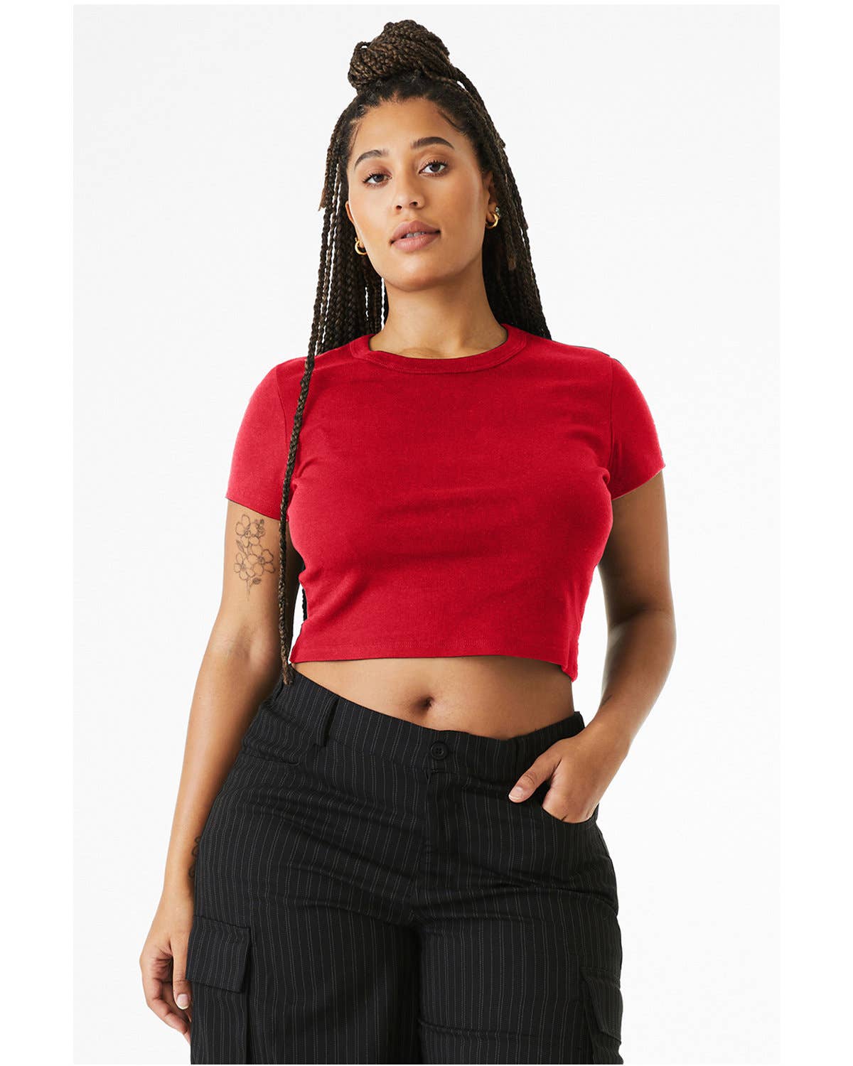 Total Apparel - Wholesale T-Shirt - Women's - Bella Canvas Ladies' Micro Ribbed Baby Tee | Cropped | 101014