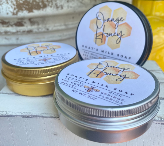 Thy Will Bee Done Apiary - Wholesale Bar Soap - Honey Bee Soap, Goat Milk Travel Soap Bar, Bee Gift, Citrus1