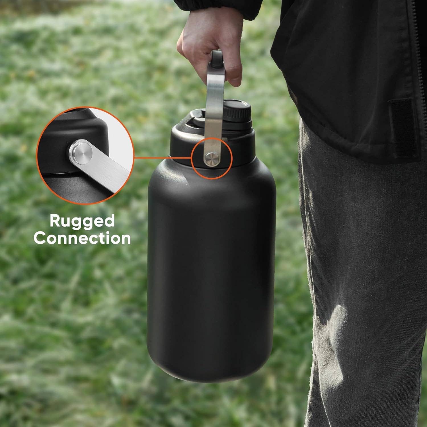 VIGOR – Garrafa de água por atacado – Garrafa de Água Isotérmica de 1 Galão em Aço Inoxidável para Quente & Frio7