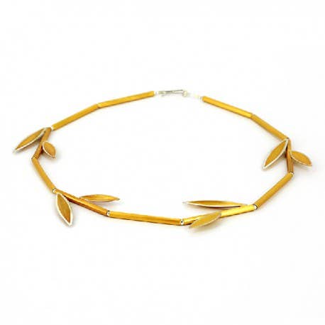 Halskette zilver vergoldet voor wholesale door Korczynski Design Jewellery