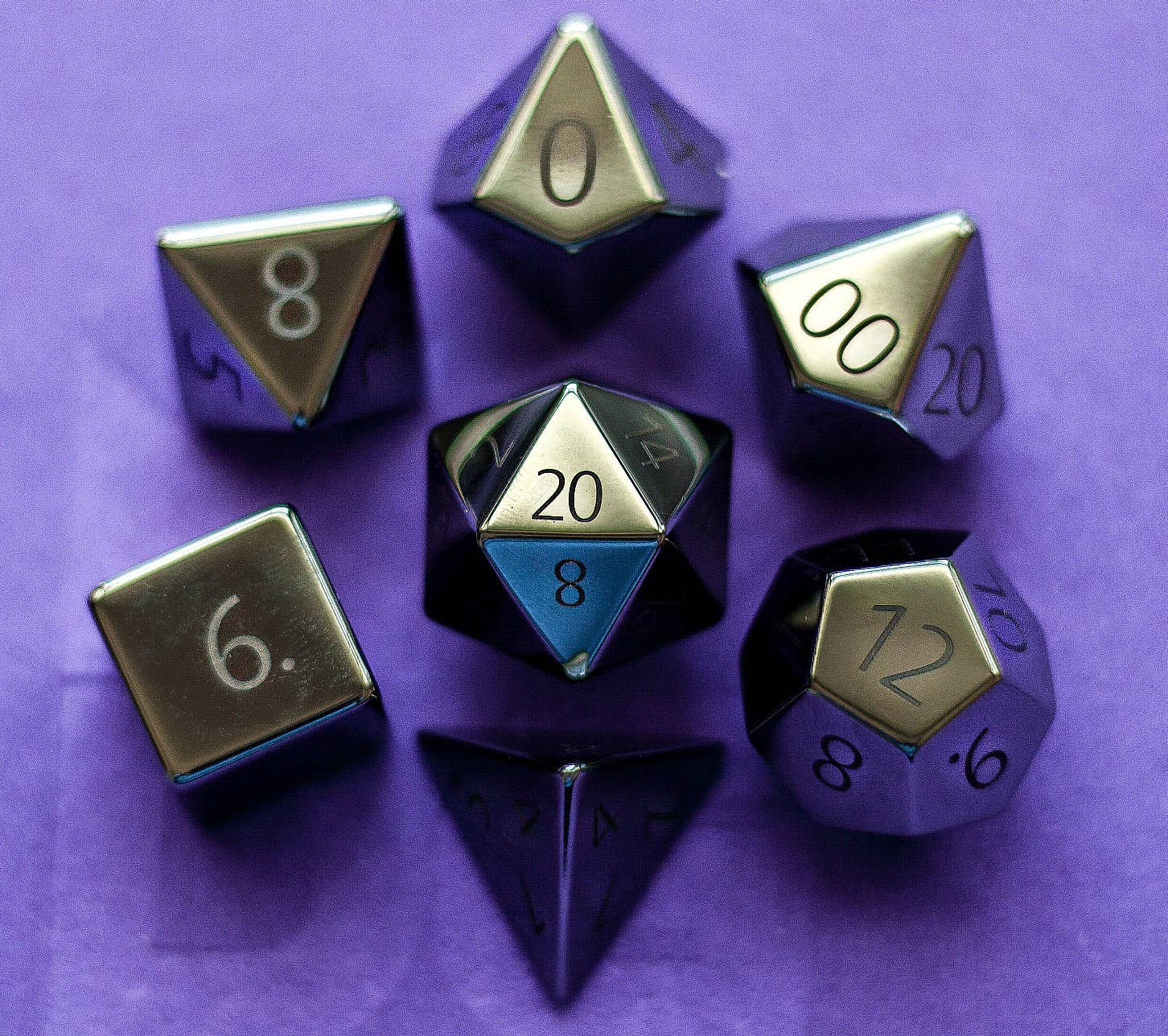 FanRoll by Metallic Dice Games - Wholesale Dice - PREMIUM Engraved Gemstone Dice (18 Options)2