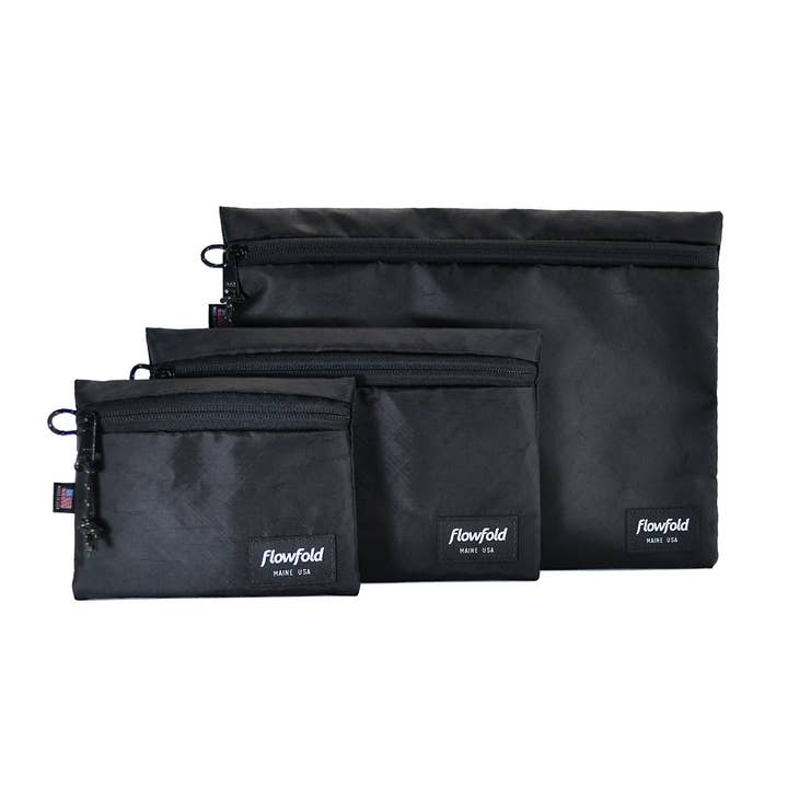 Flowfold - Vente Pochette – unisexe - Voyager Lot de 3 pochettes imperméables à fermeture éclair