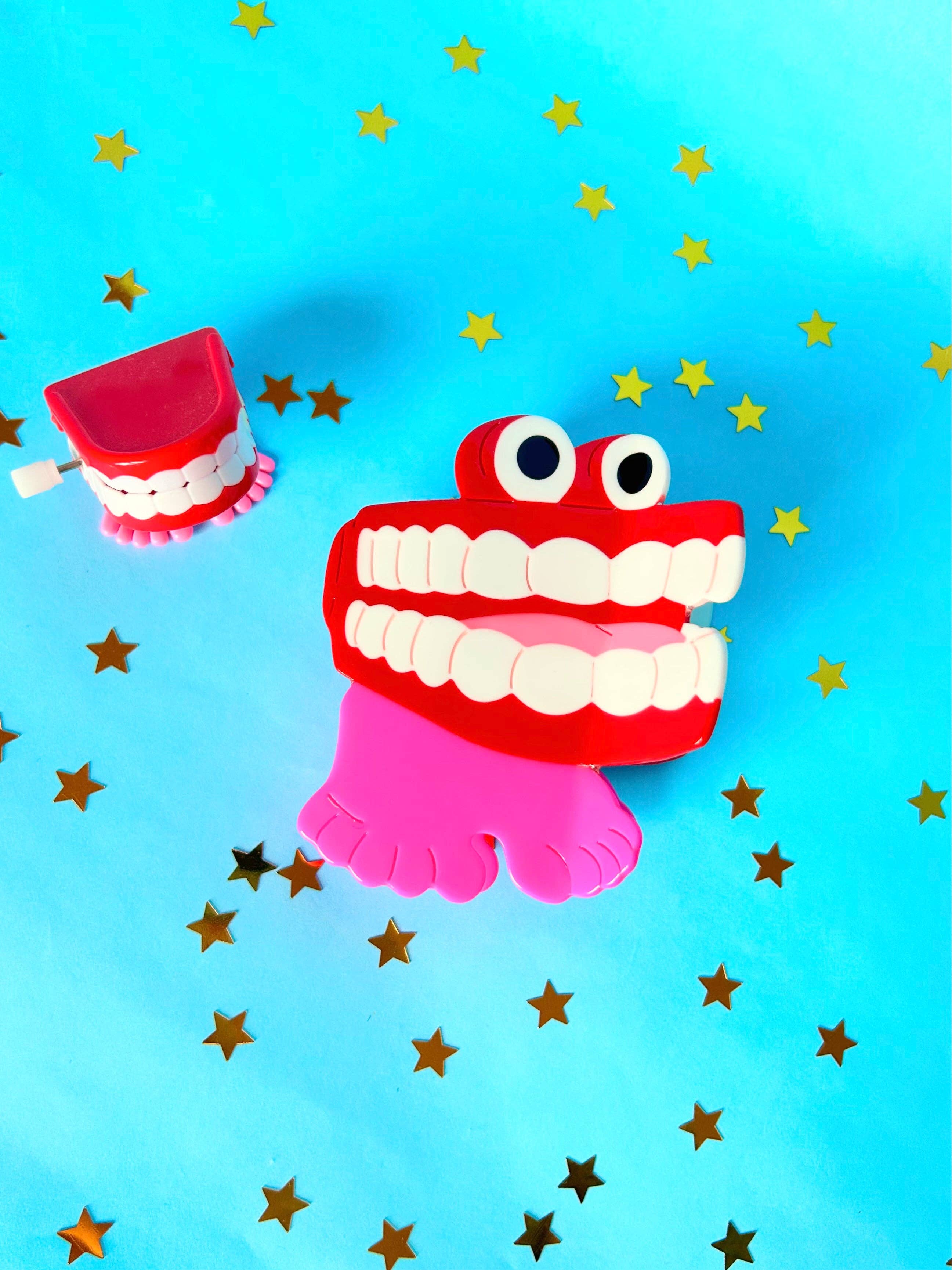 The Peach Fuzz - Vendita all'ingrosso Set di accessori per capelli - Donna - Artiglio per capelli a forma di denti chiacchieroni8