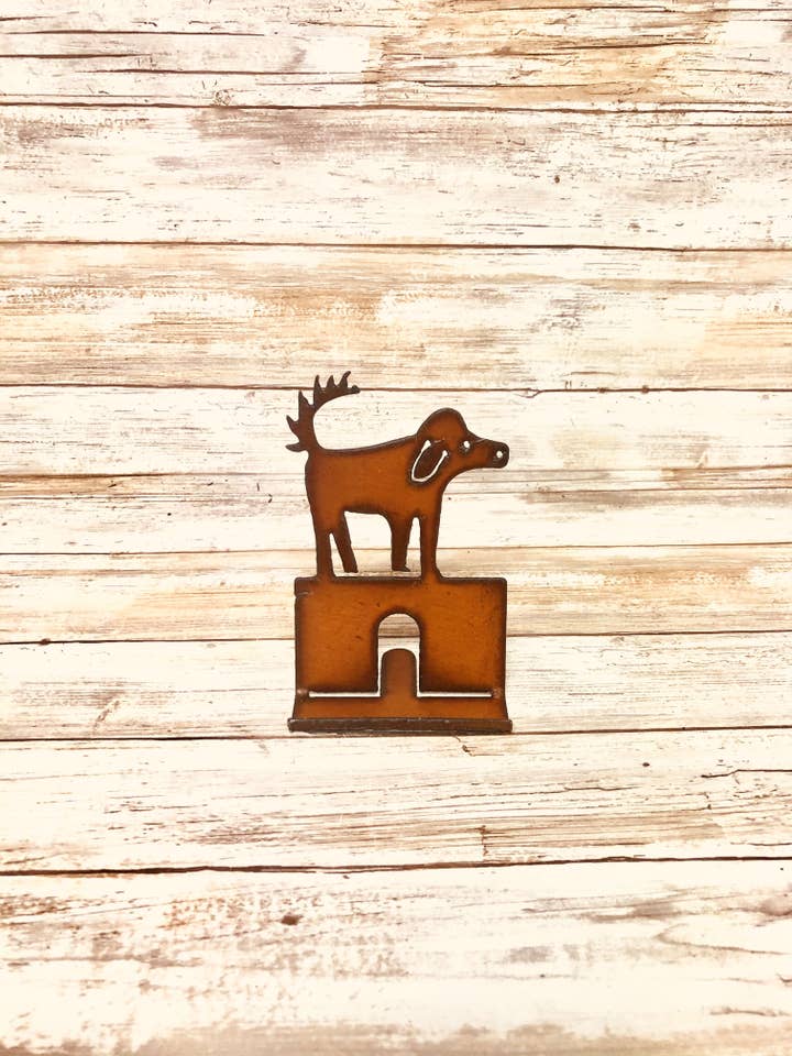 Scruffy dog Pet Business Card Holder for wholesale by Universal Ironworks USA