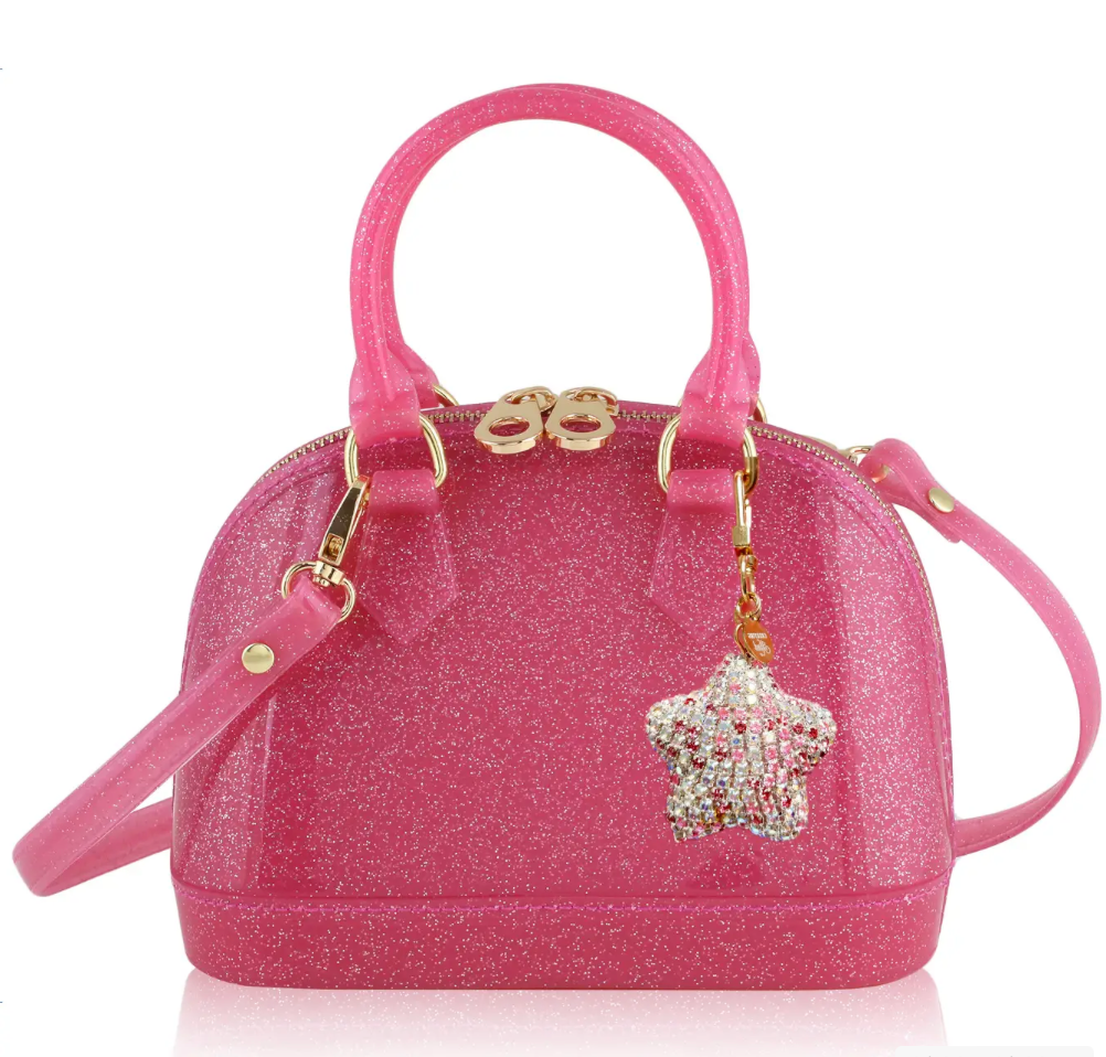 Carrying Kind - Wholesale Crossbody Bag - Kids - Cate in Hot Pink Sparkle: Charming Addition2