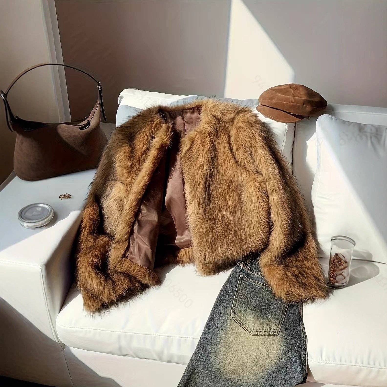 Marayn - Wholesale Jacket - Women's - Luxury Faux Fur Jacket Chic AutumnWinter European Style9