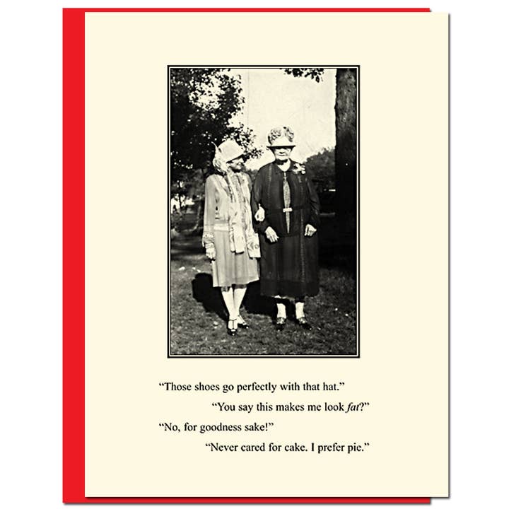 Look Fat Humor Card for wholesale by Bloodshot Press