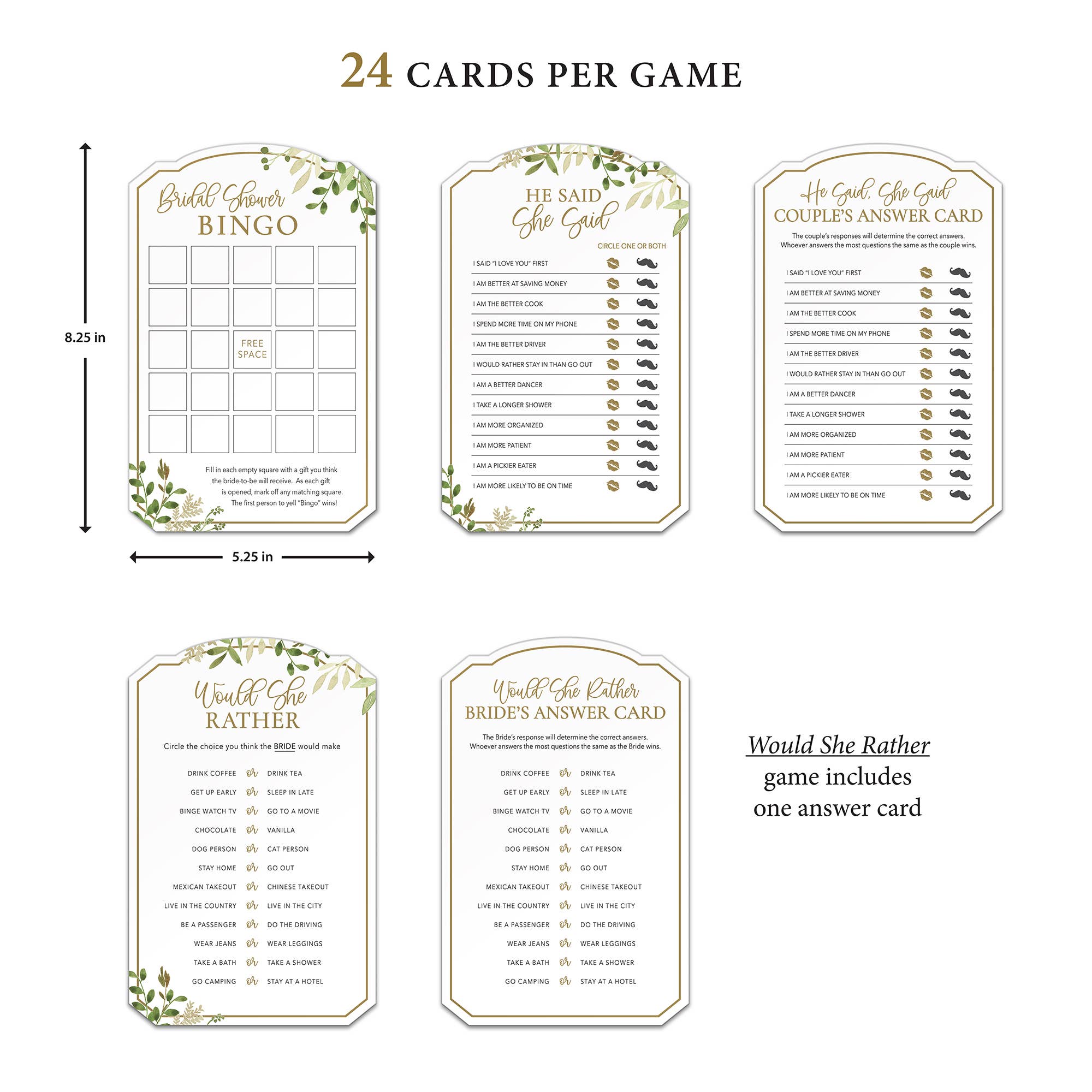 Lillian Rose - Wholesale Card Game - Lillian Rose Set of 3 Bridal Shower Games1