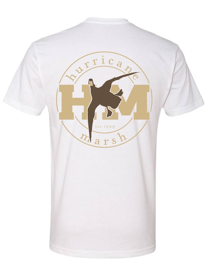 Hurricane Marsh Outfitters - Wholesale Screen Printed T-Shirt - Men's - HM Shadow Duck All In T White0