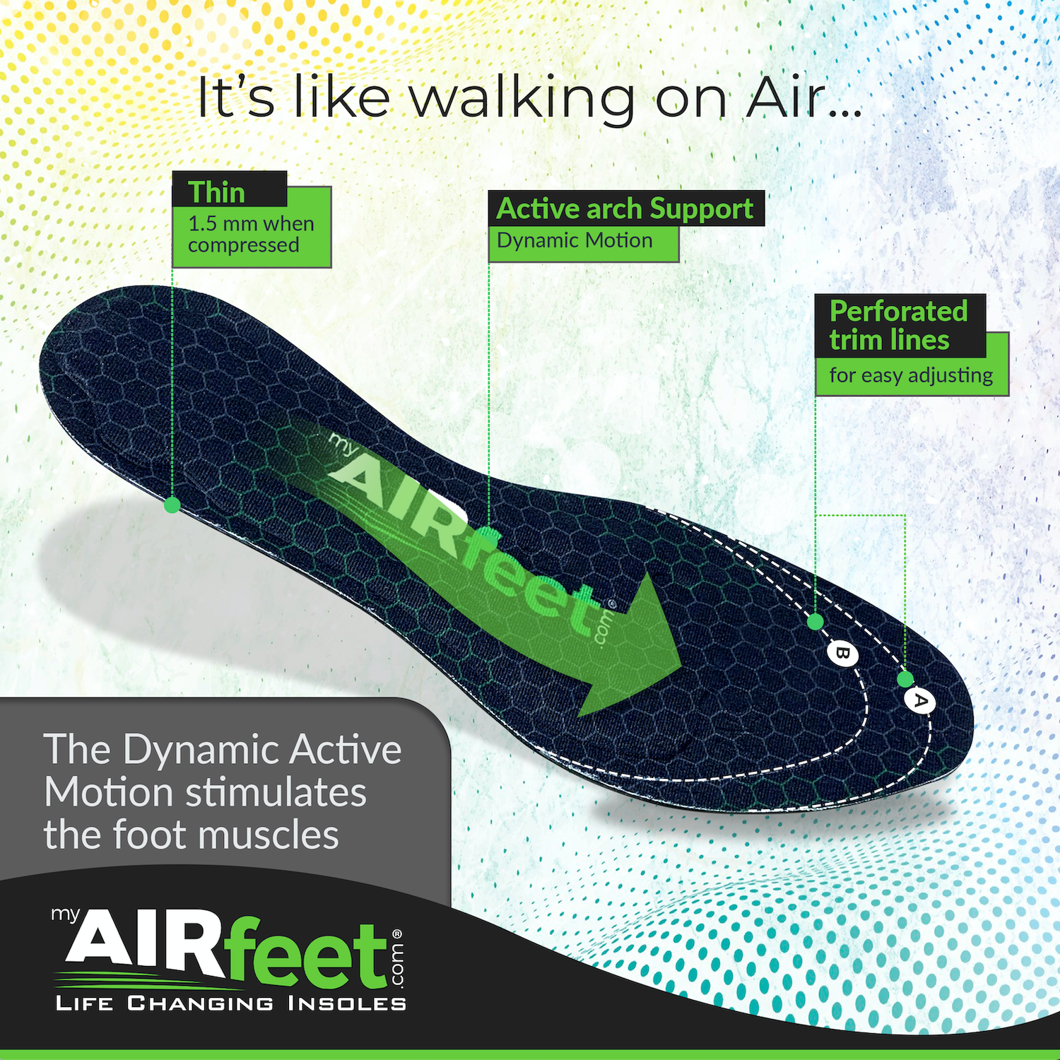 AIRfeet - Wholesale Inserts/Soles - Unisex - AIRfeet RELIEF O2 Insoles8
