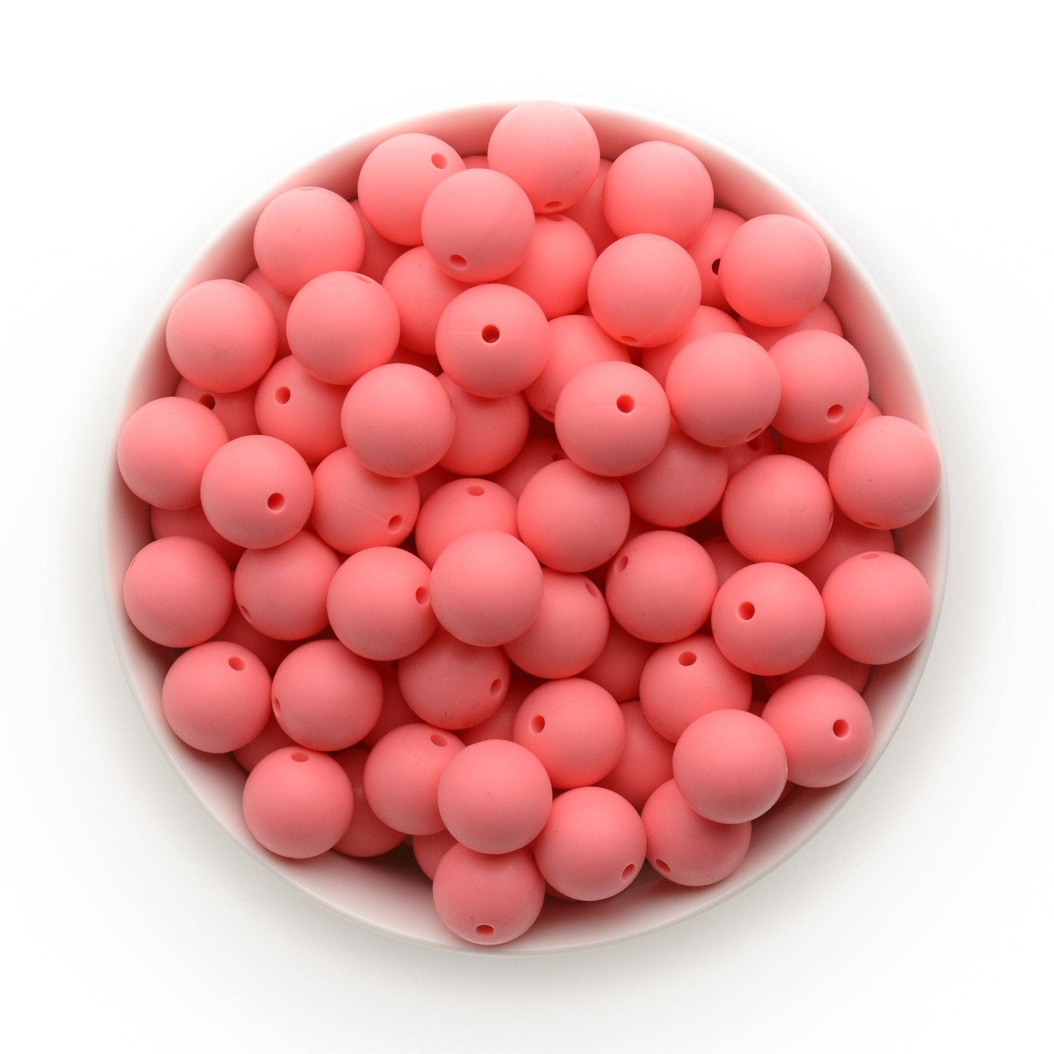 Cara & Co Silicone Craft Supply - Wholesale Beads - 15mm Round Silicone Beads75