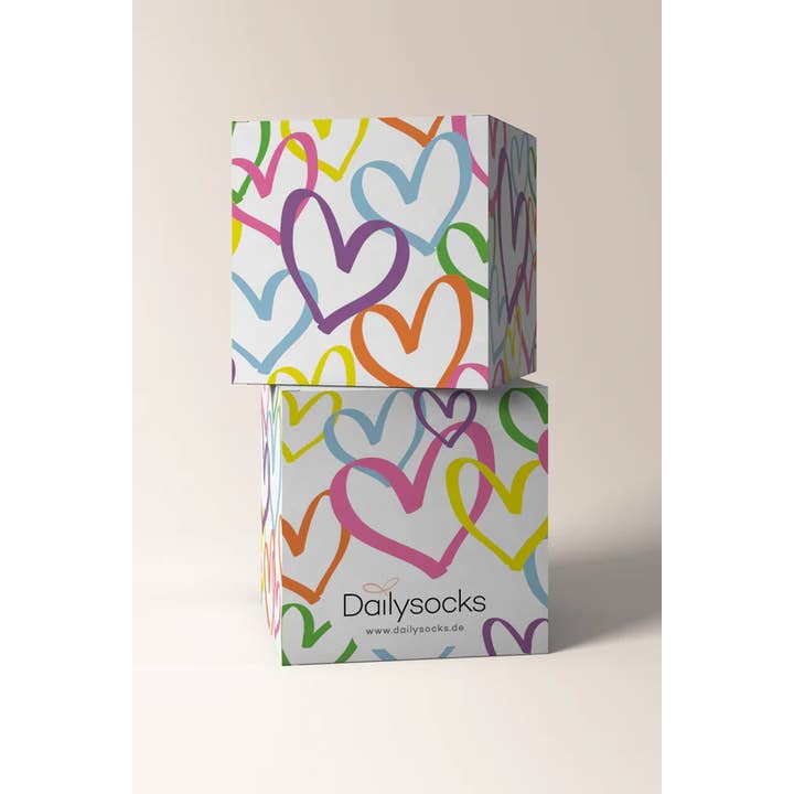DAILYSOCKS - Wholesale Gift box - “HEARTS” gift cube