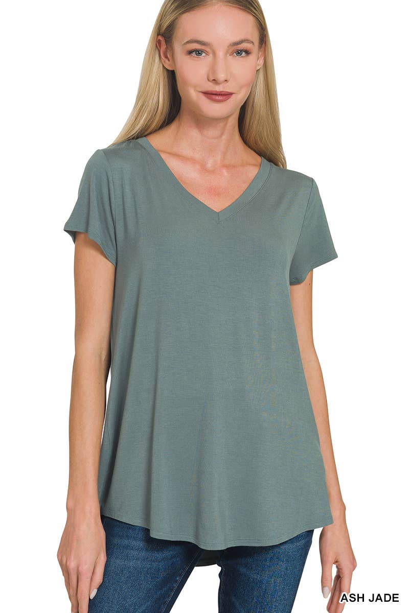42POPS – wholesale Knit top – Women's – `.Short Sleeve Rayon Jersey Tee0