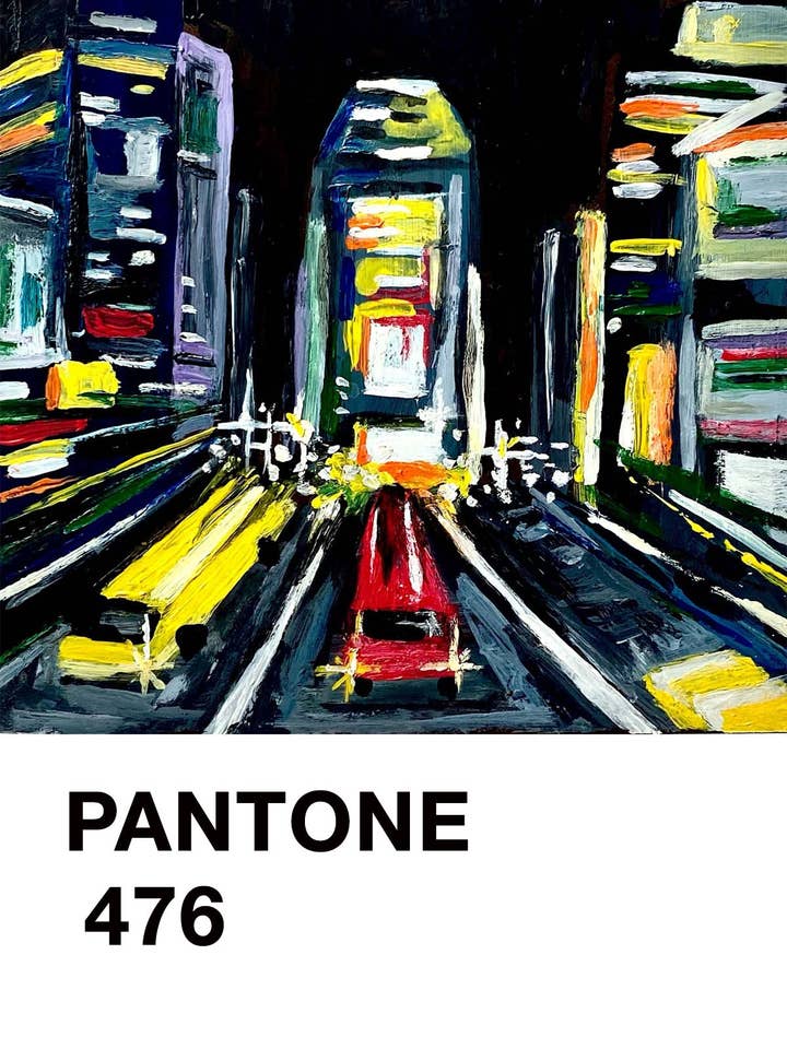 Pantone 476 -Times Square, NYC für den Großhandel von The Abstract By Sasha