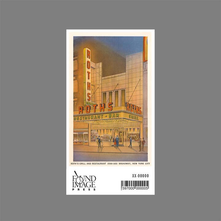 Found Image Press - Wholesale Sticker - Sticker NY-667 Roth's Restaurant, New York City1