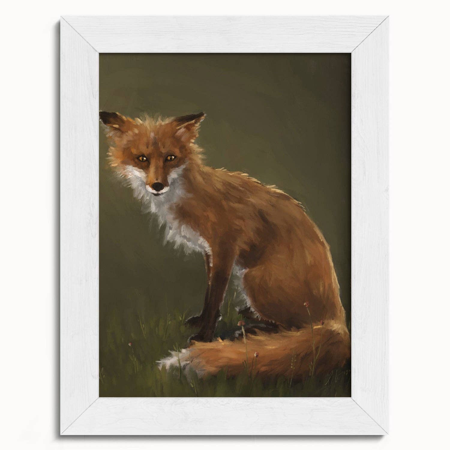 The Ugly Cat Studio - Wholesale Art Print - Forest Fox Oil Painting rt Print5