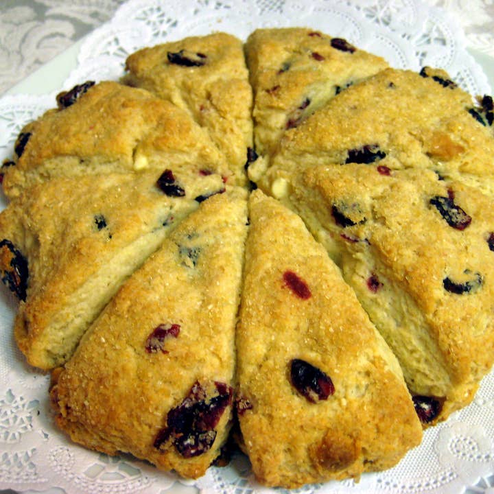 Papa Ray's Marketplace – Großhandel Kuchenbackmischung – Himbeer-Scone-Mix aus weißer Schokolade3