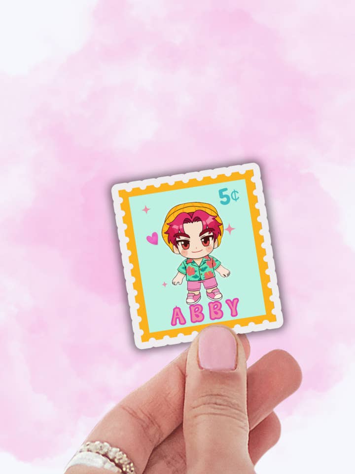 cute k pop sticker, stamp sticker, kawaii decal for laptop for wholesale by Lalatina Shop