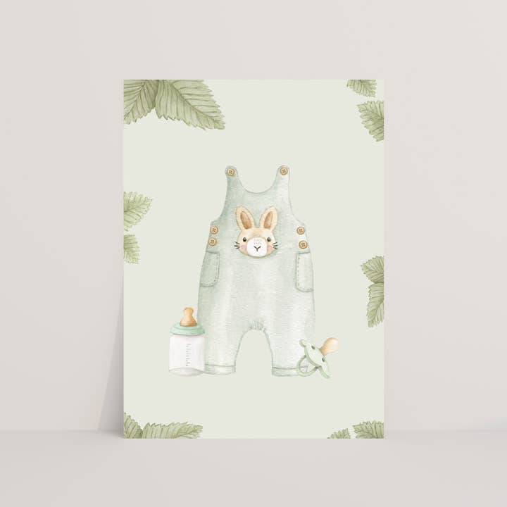 Babygrön vykort för wholesale av Appeloogje