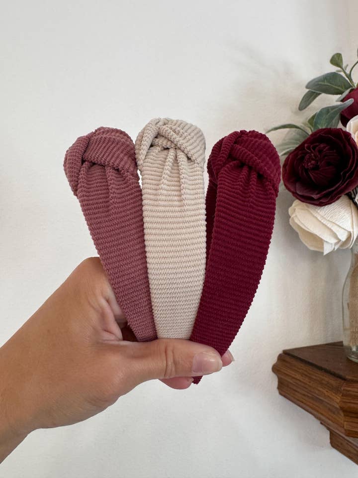 Corduroy Headbands for Fall Hair Styles for wholesale by Brynnbands