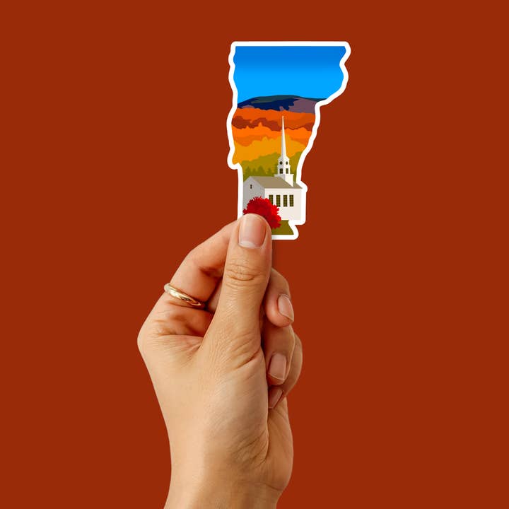 Vermont Fall Sticker for wholesale by Hi From Studio