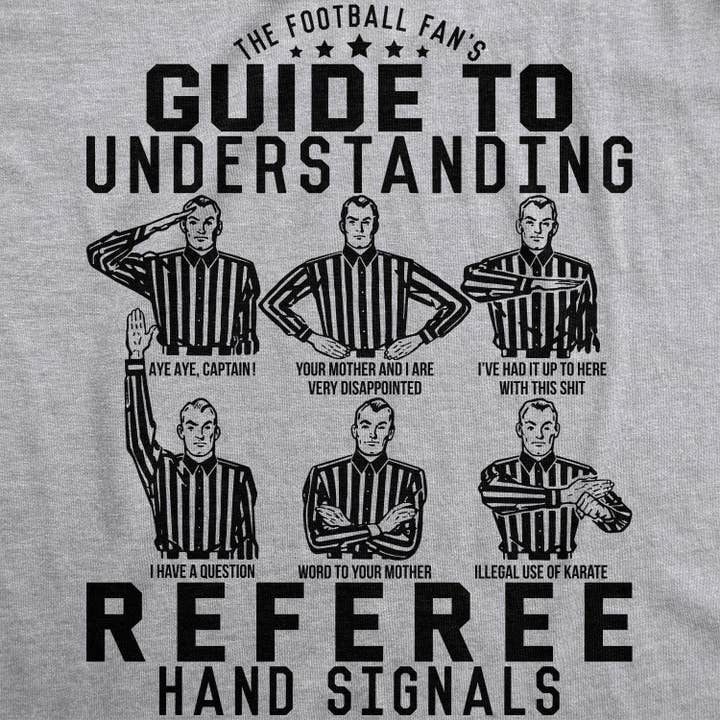 Light Heather Grey A Football Fan's Guide To Referee Gameday Graphic Tee Fall for wholesale on Faire