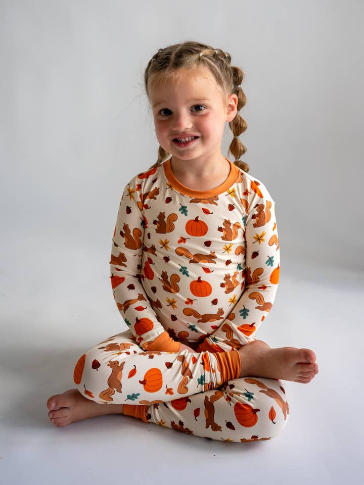 Pumpkin Patch Pals Two Piece Pajama for wholesale by Joan's