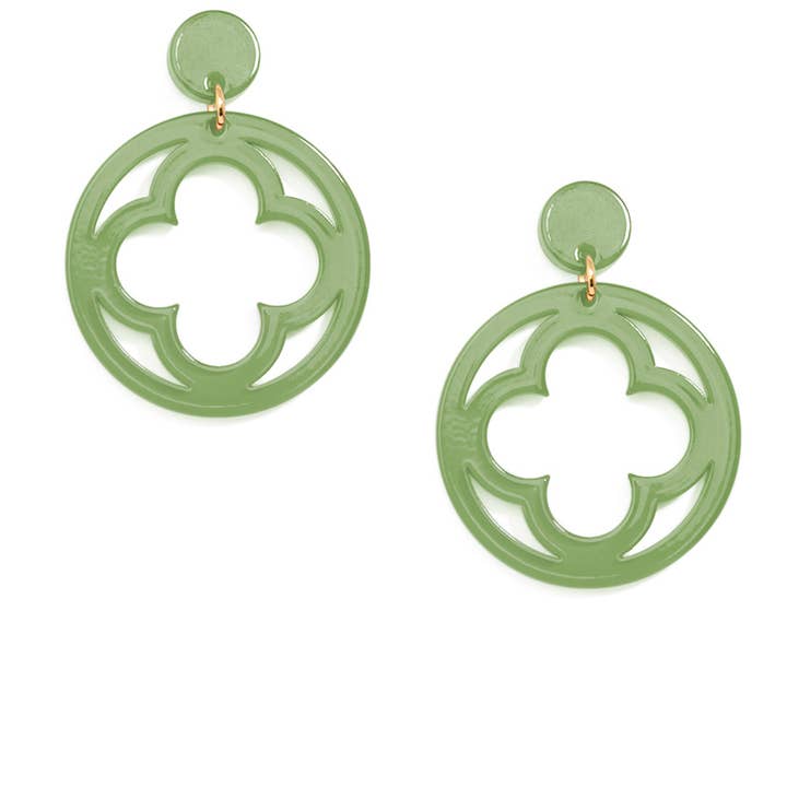 ZENZII Jewelry - Wholesale Dangle Earrings - Open Clover Drop Earring5