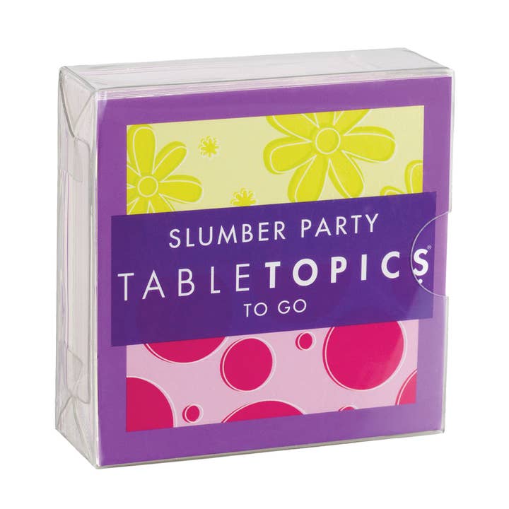 TableTopics - Vente Jeux de cartes - TABLETOPICS PYJAMA PARTY - Jeu de conversation0