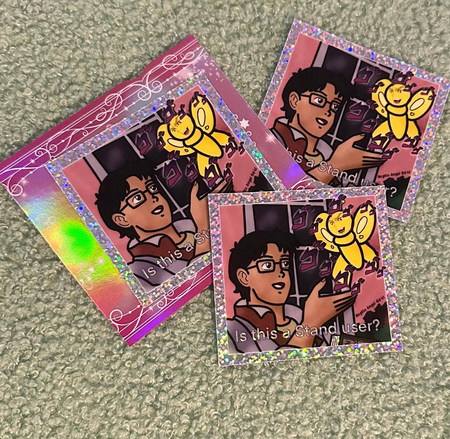 Angelic Angel Gifts - Wholesale Sticker - Glitter Jojo Stand User Sticker2