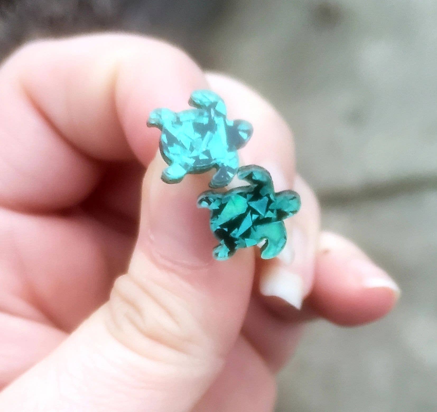 Shark Bitten - Wholesale Stud/Post Earrings - Sea Turtle Hatchlings2