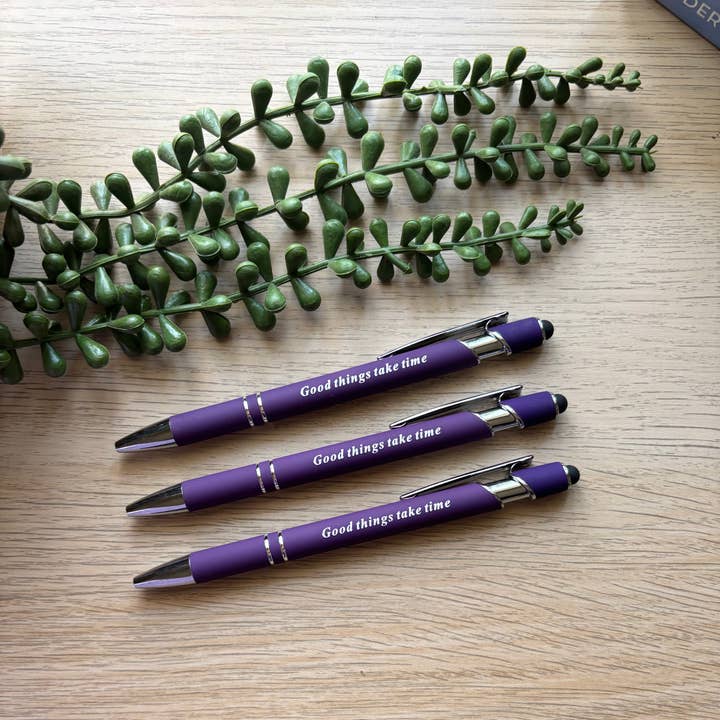 Good things take time Pen/Stylus for wholesale by Peachi Lane