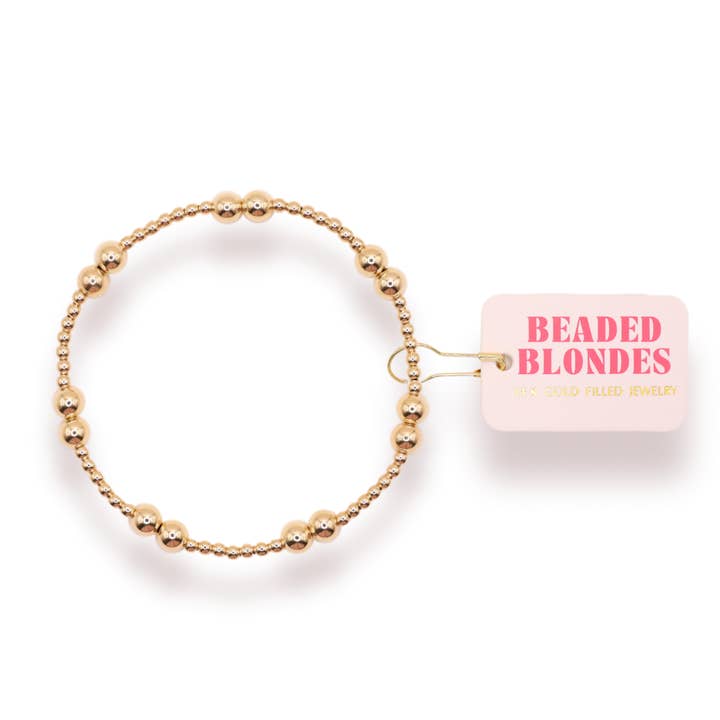 Beaded Blondes - Wholesale Beaded Bracelet - Halli Bracelet in Gold