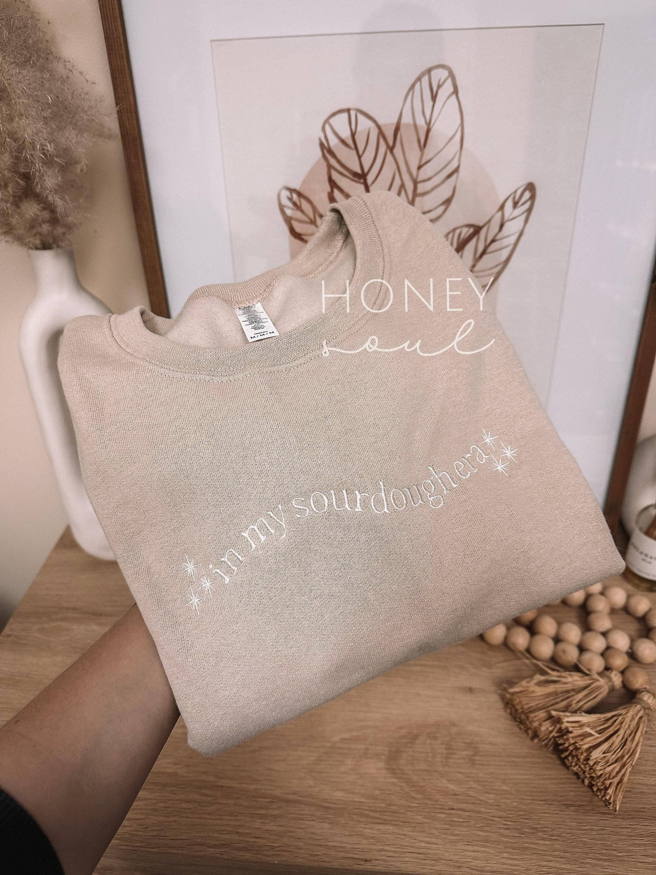 Honey Soul LLC - Wholesale Sweatshirt - Women's - Embroidered In My Sourdough Era Sweatshirt3