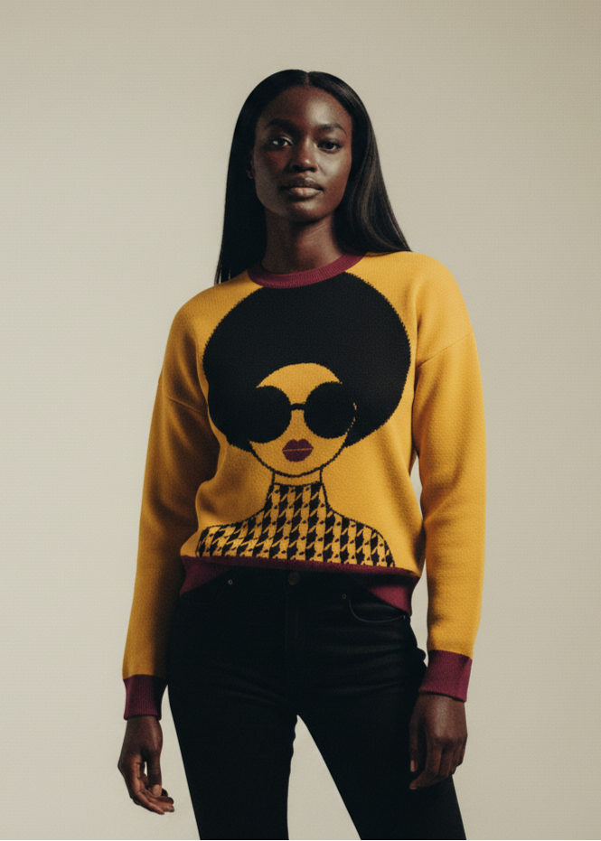 DUA MENKA - Wholesale Knit Sweater - Women's - Angi Diva Knit Sweater - Yellow0