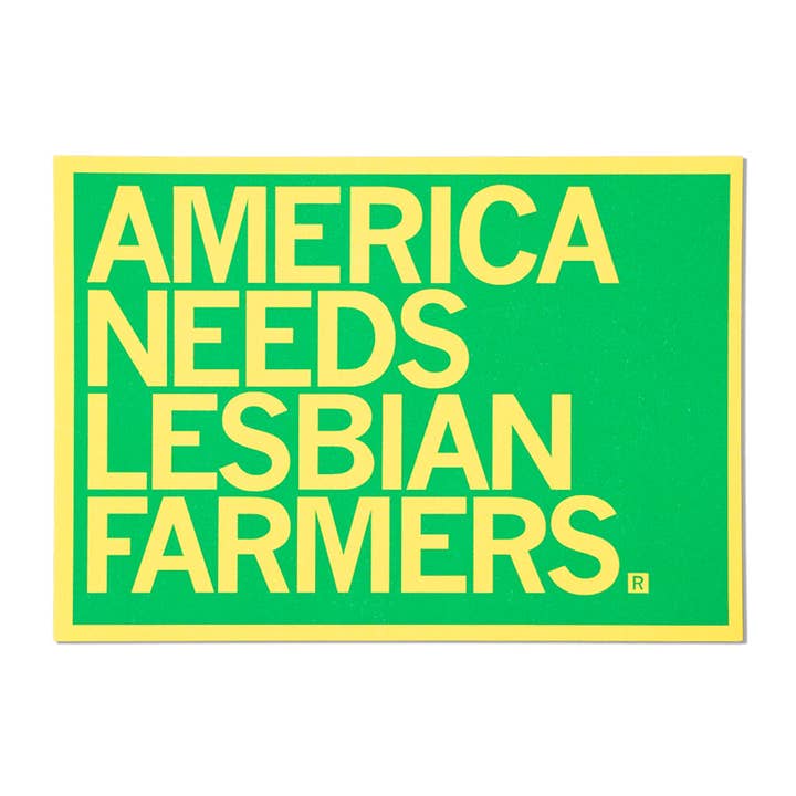 Lesbian Farmers Postcard for wholesale by RAYGUN