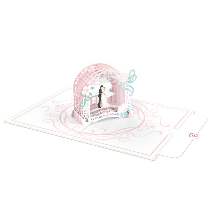 papercrush - Vendita all'ingrosso Partecipazioni di nozze - Biglietto pop-up per la sposa e lo sposo | Biglietto di matrimonio 3D, biglietto di auguri3