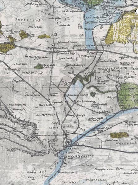 Map on Cream for wholesale by PillowSak