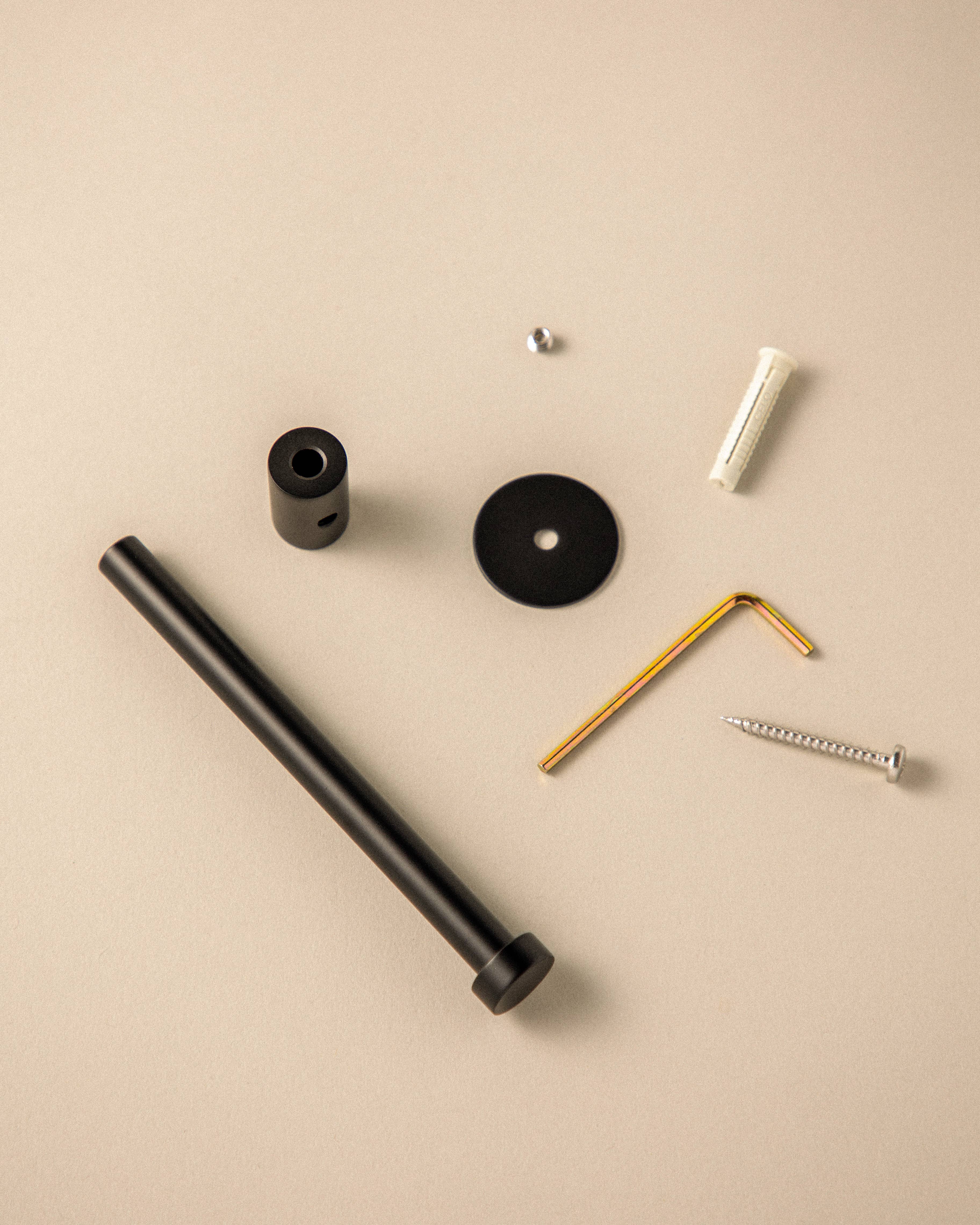 COSMIC BRAND - Vente Porte-rouleaux de papier toilette - Porte-rouleau Cosmic sans couvercle, droit, fixation simple, Thin Logic3