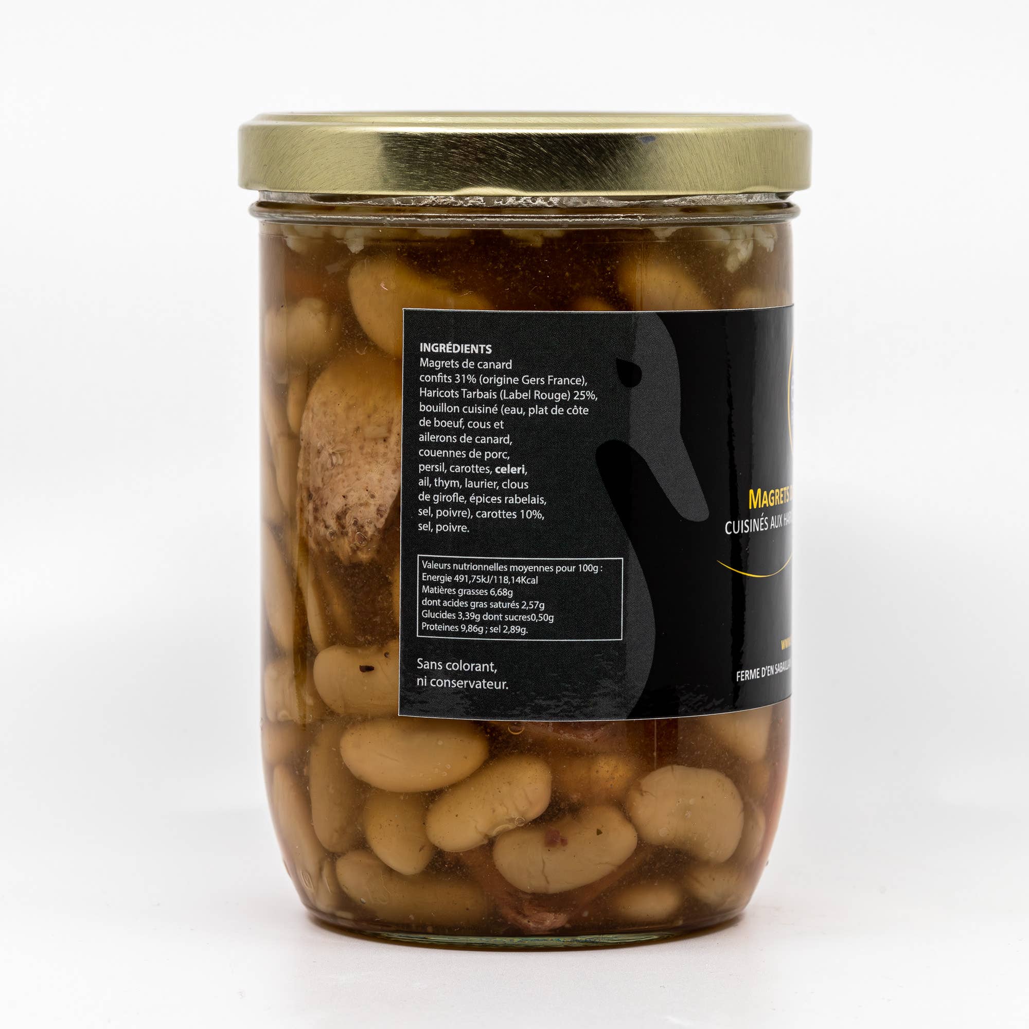 Esprit Foie Gras – Engroshandel Konserves – Kandiserede andebryst kogt med Tarbais bønner1