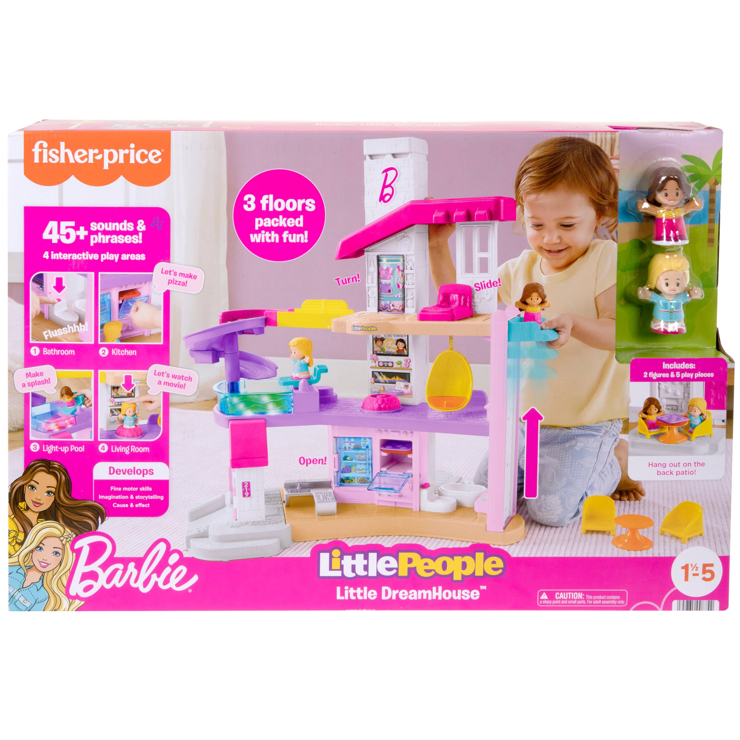 Variety Distributors - Wholesale Toy Set - Kids - Fisher Price Little People Barbie Little Dreamhouse4